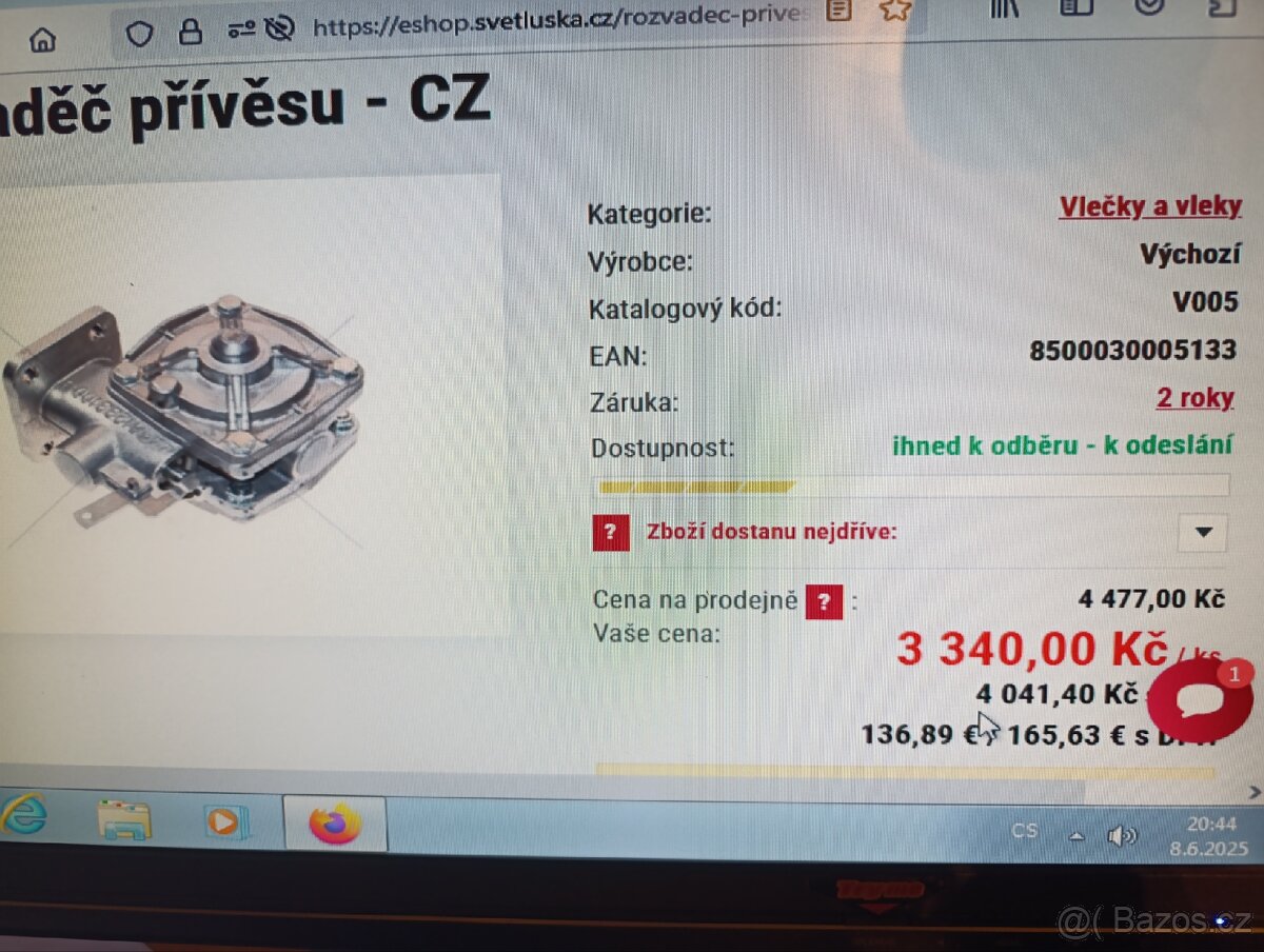 Rozvaděč přívěsu V 005.N - 6