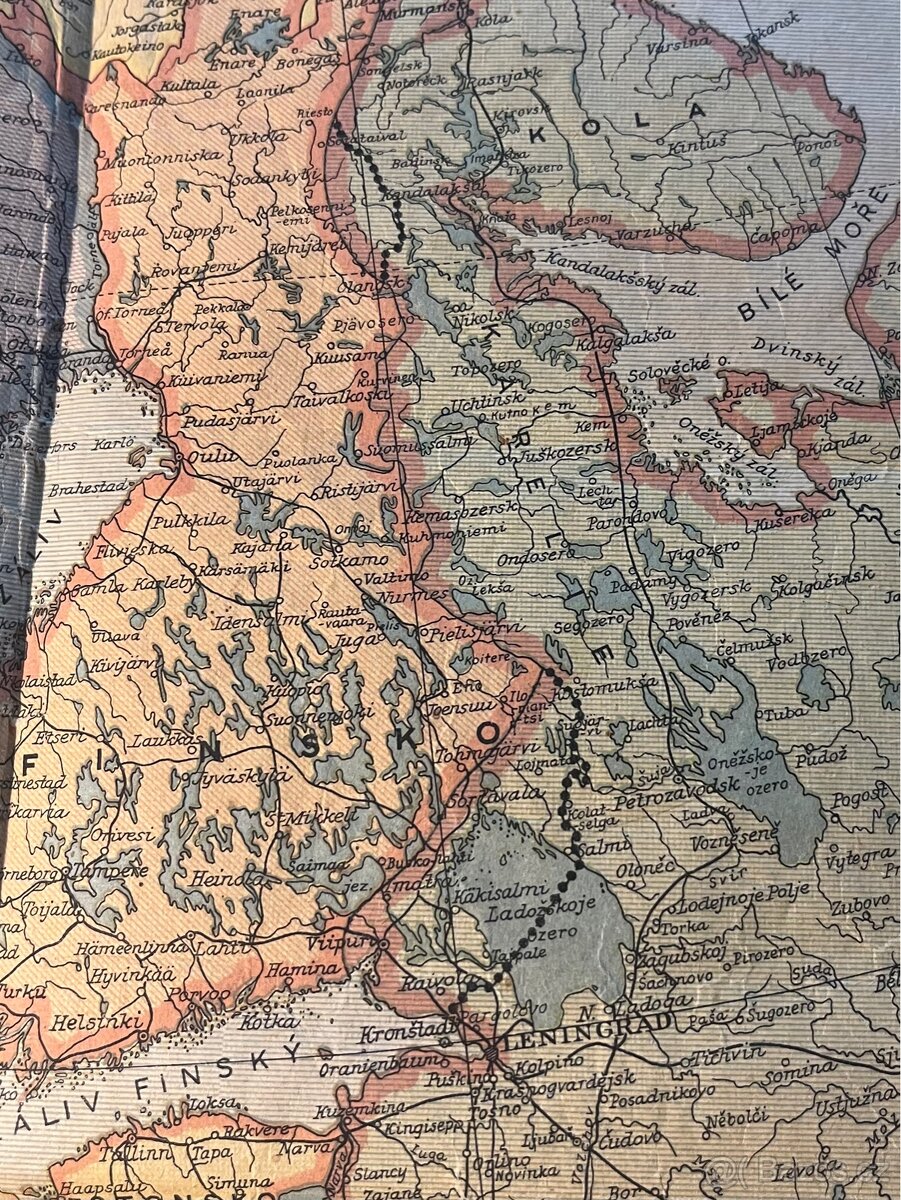 VZÁCNÁ politická mapa Evropy, 1940, PROTEKTORÁT - 6