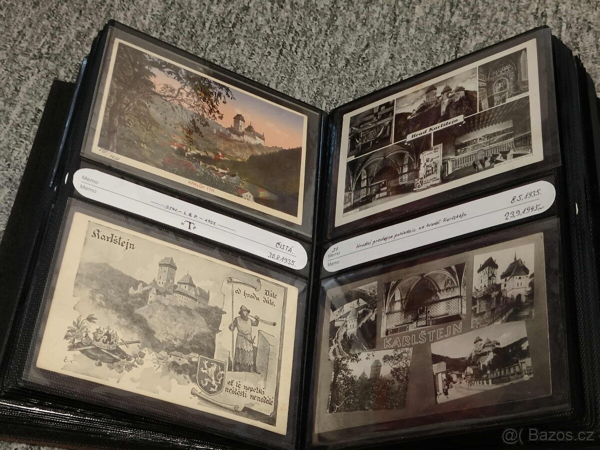 Karlštejn MEGA KOLEKCE 160 KS top pohlednic 1898-dál, ALBUM - 6