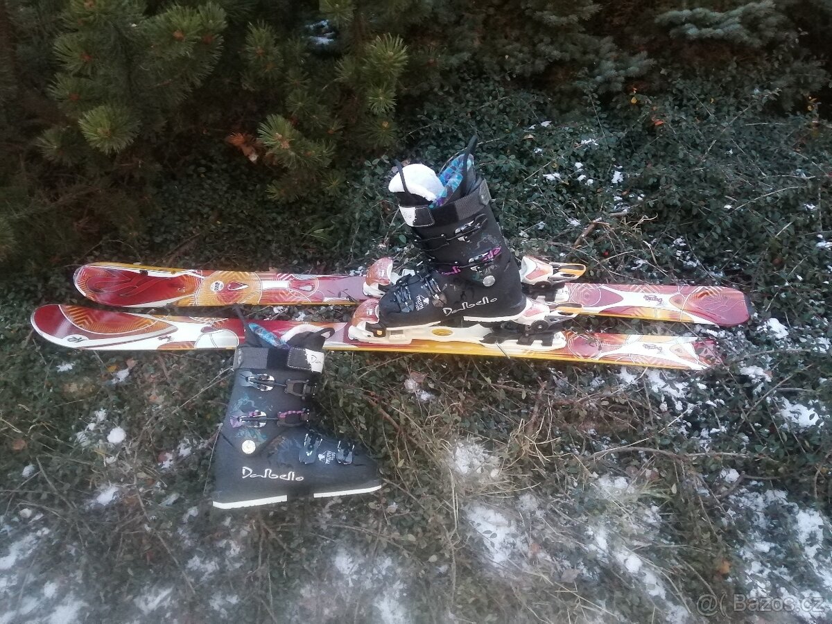 lyže 153 + lyžáky 40 - 6