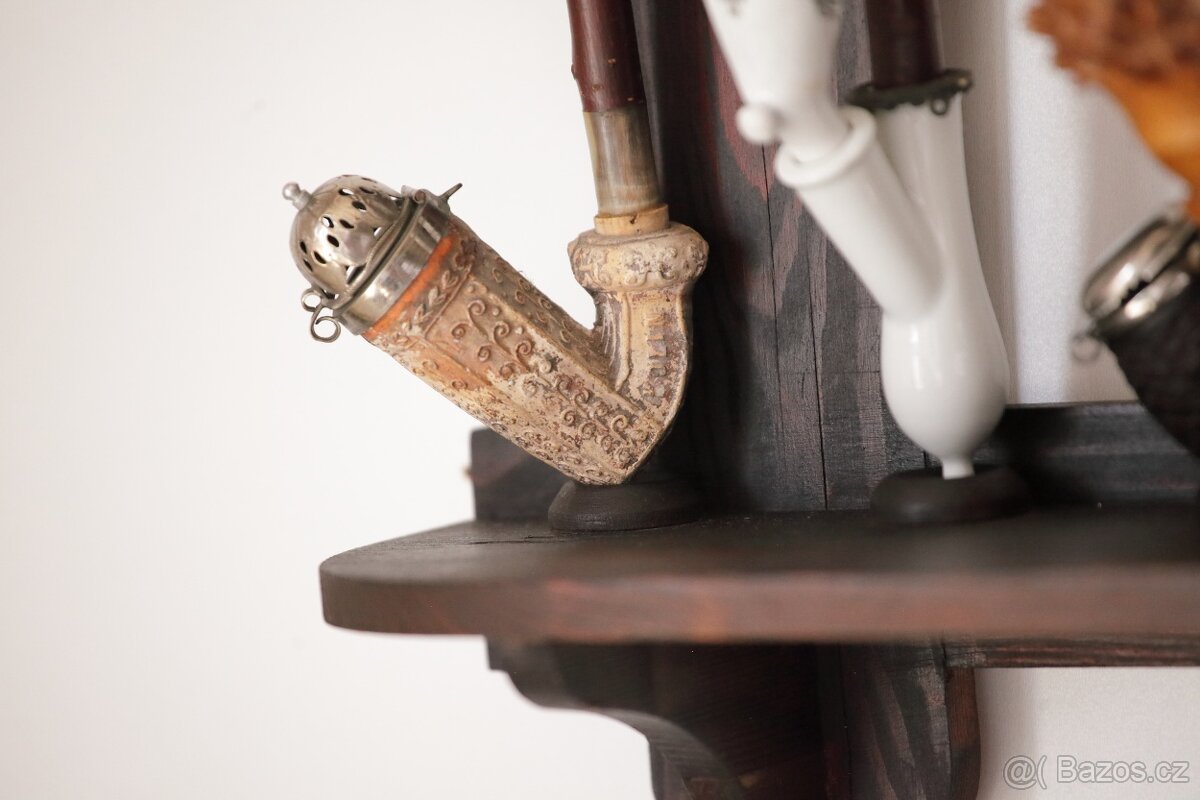 Dýmky Dýmka Polička Starožitné - 6