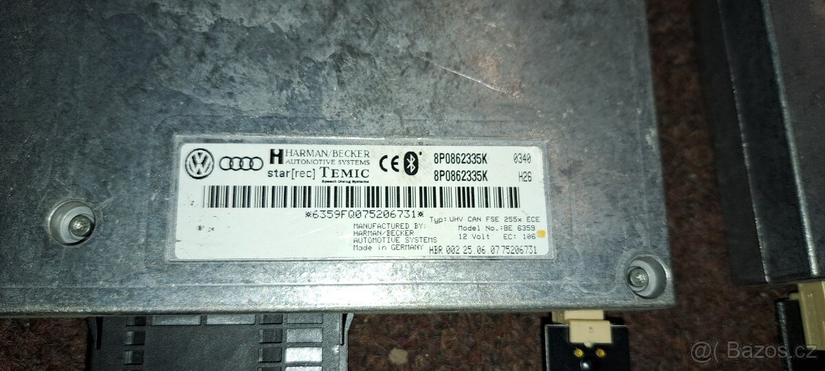 Jednotka bluetooth audi a3 8p0872335 - 6