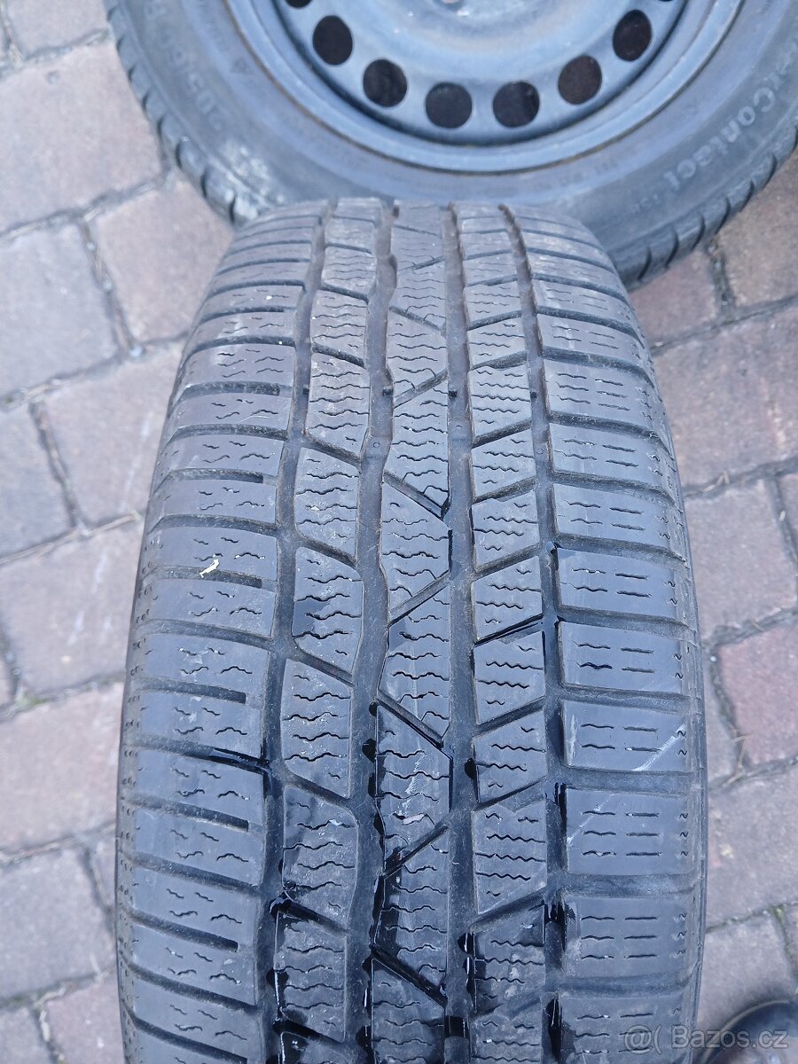 Plechová kola,sada,5x112,ET33,Conti,205/60 R16,2x7,5/2x6mm - 6