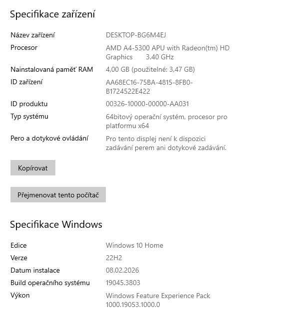 Acer kancelářský počítač - 6