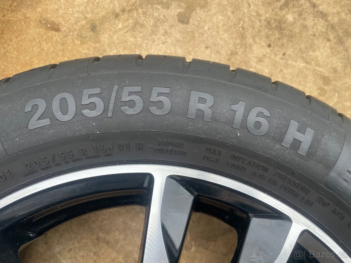 Alu kola 5x112.r16.Letní 205/55/16.Škoda,Vw,Mercedes,Audi - 6