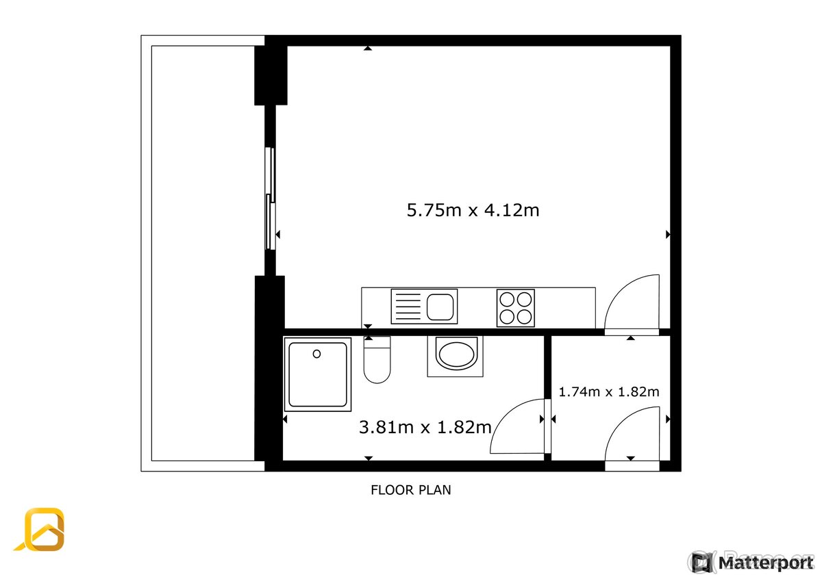 Pronájem bytu 1+kk 33 m², Zlín - Prštné, ev.č. 02348 - 6