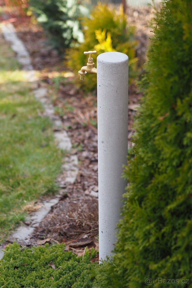 Zahradní betonový sloupek na vodu ... monolit - 6