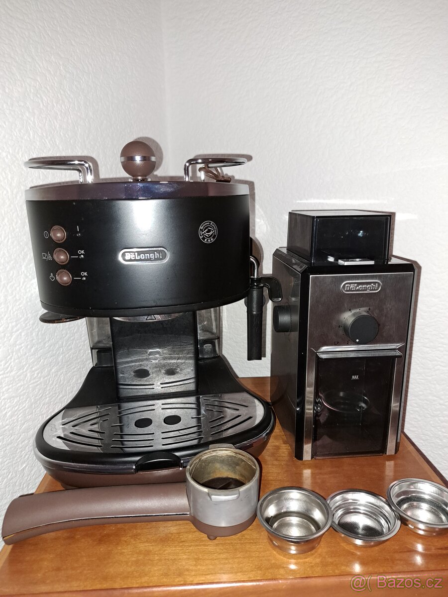 Kávovar Delonghi Icona vintage a mlýnek Delonghi - 6