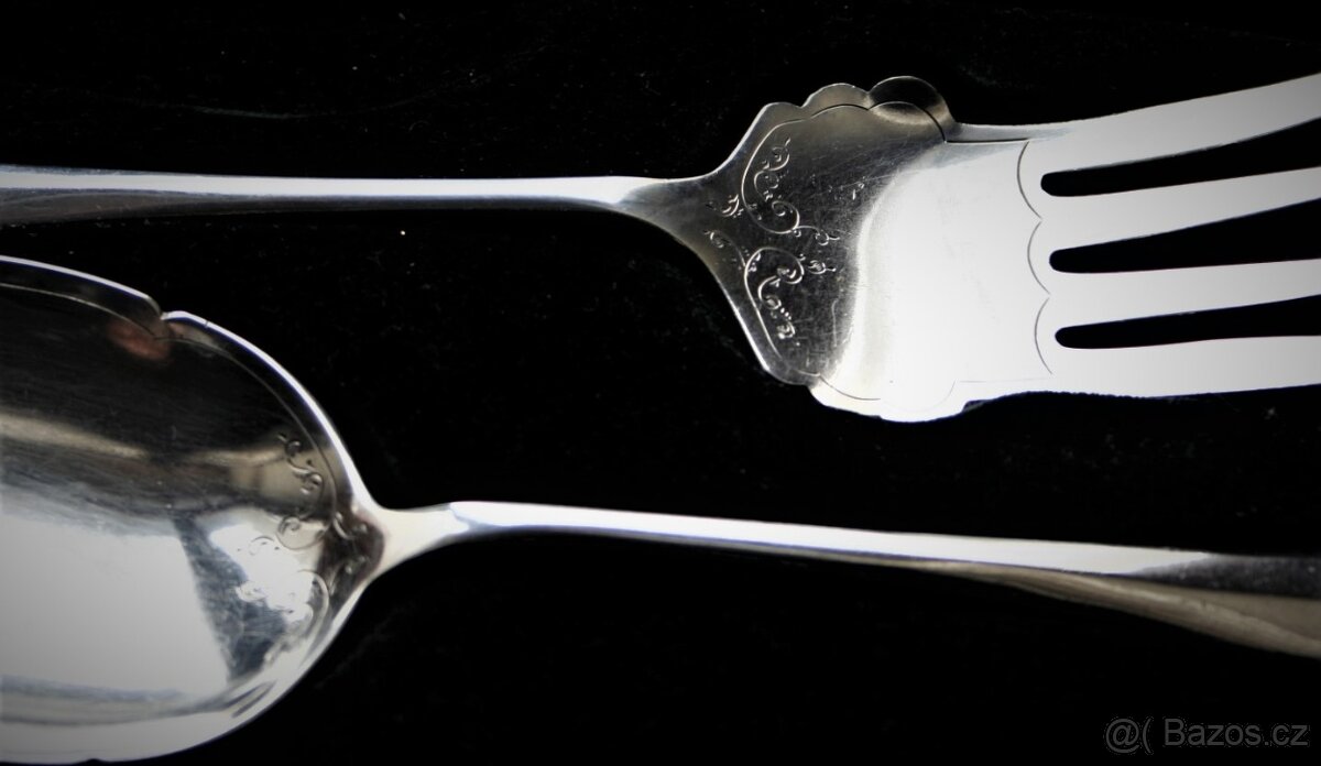 STŘÍBRNÉ PŘÍBORY ZA CENU HMOTNOSTI STŘÍBRA - 6