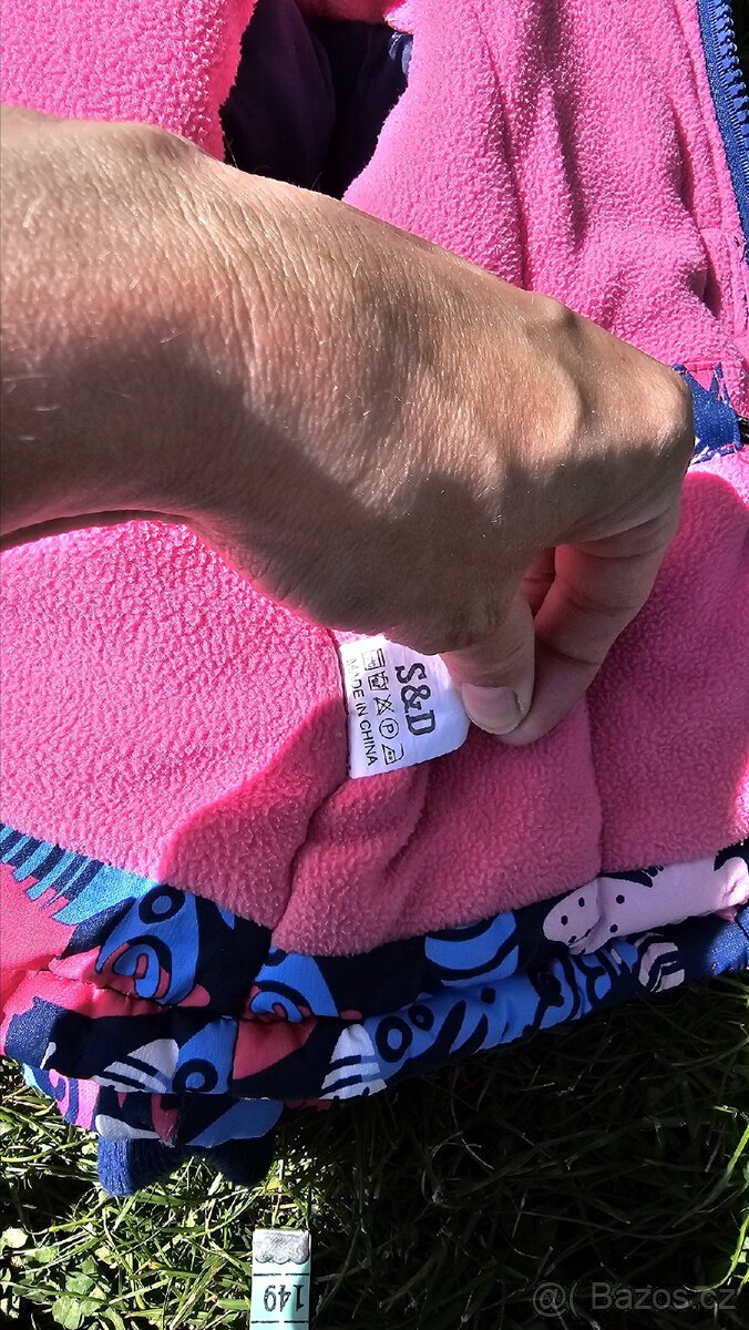 Dětská souprava na lyže, zimní souprava vel.80, top stav - 6