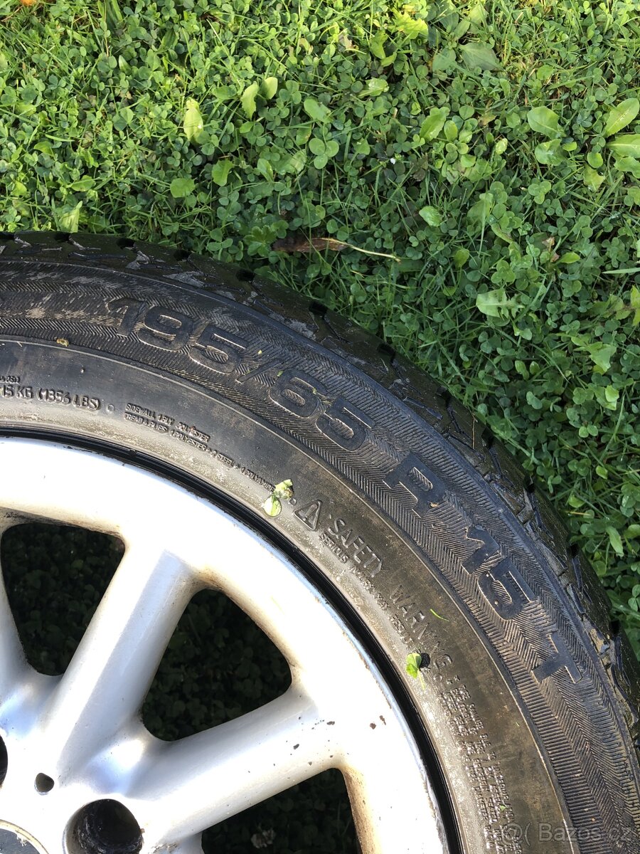 Alu kola BMW e46 R15 zimní pneu - 6