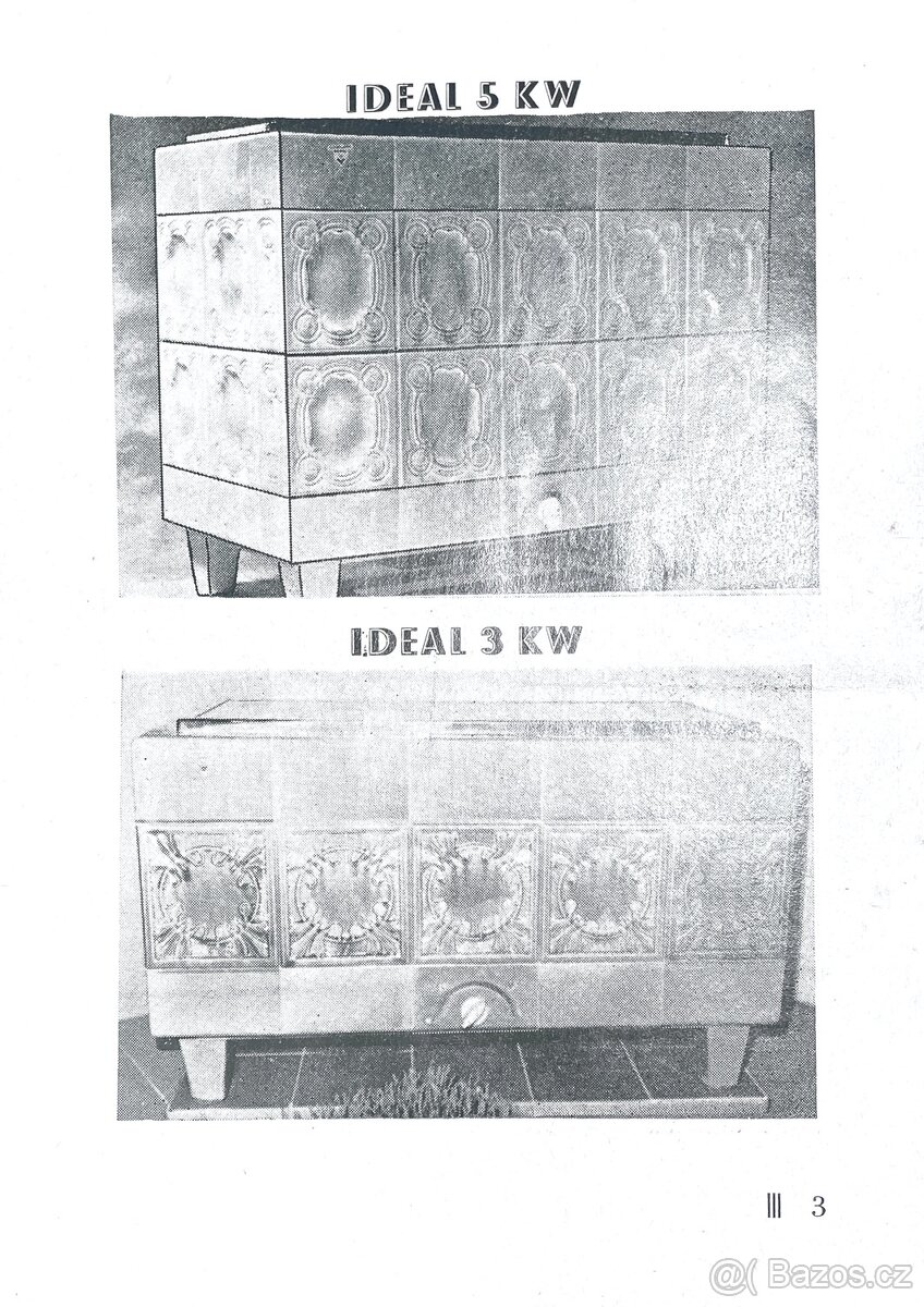 Elektrická Vamberská kamna 5kw Ideal - 6