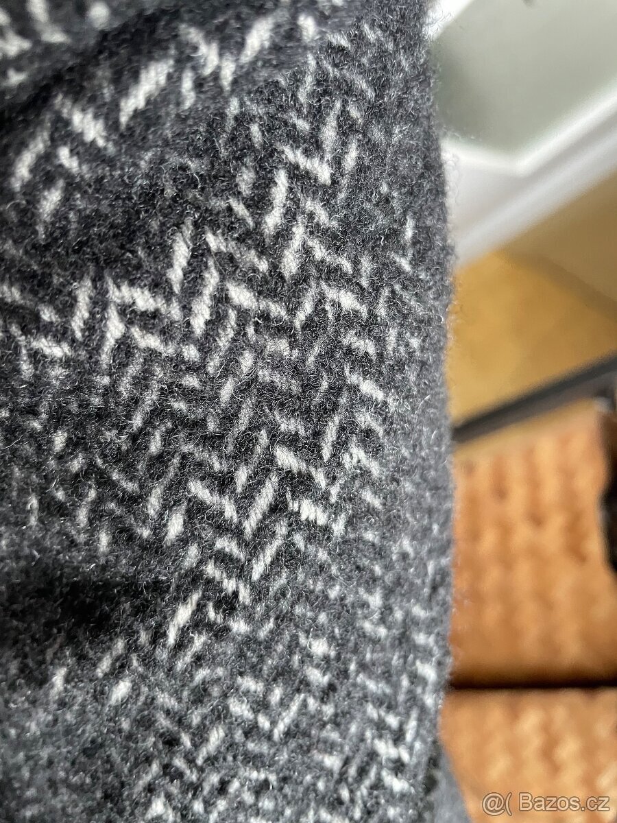 Vlněný značkový kabát H&M - 6