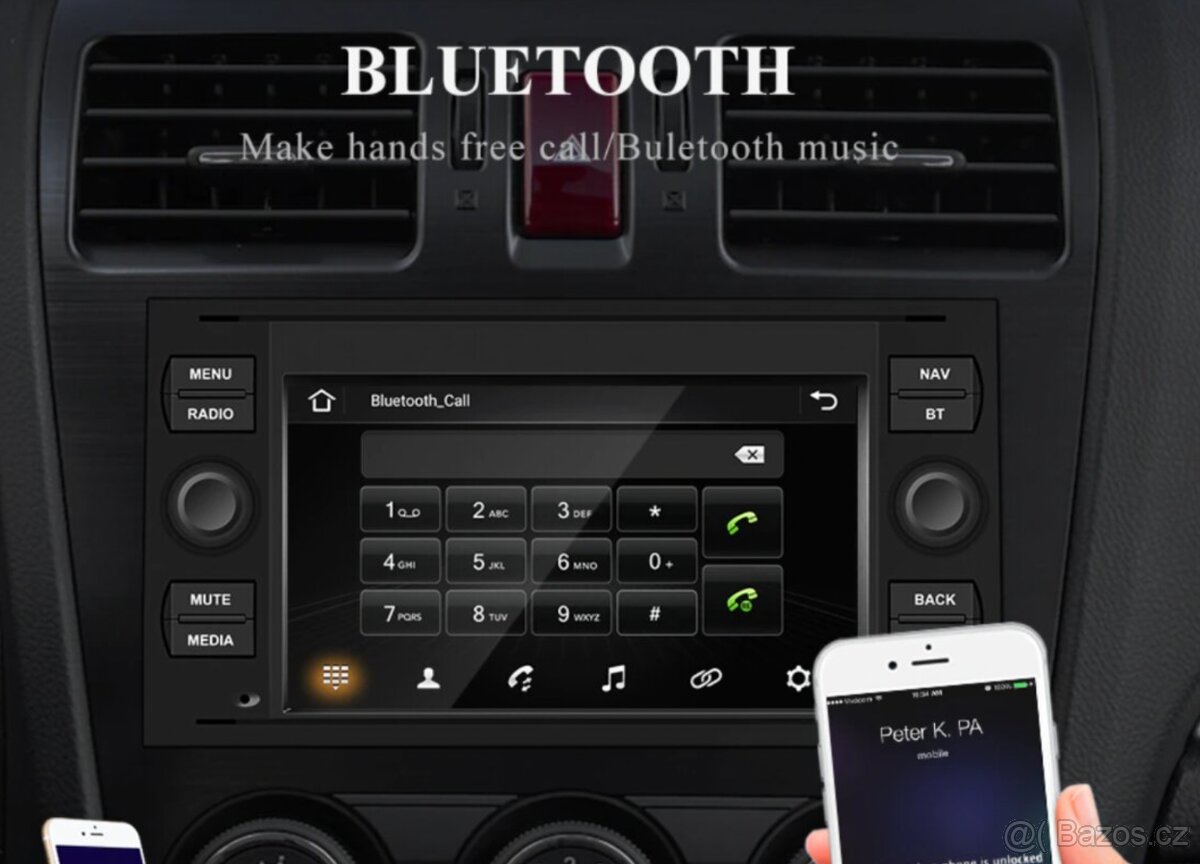 2GB Autorádio Ford Transit Galaxy Rádio Focus ANDROID - 6