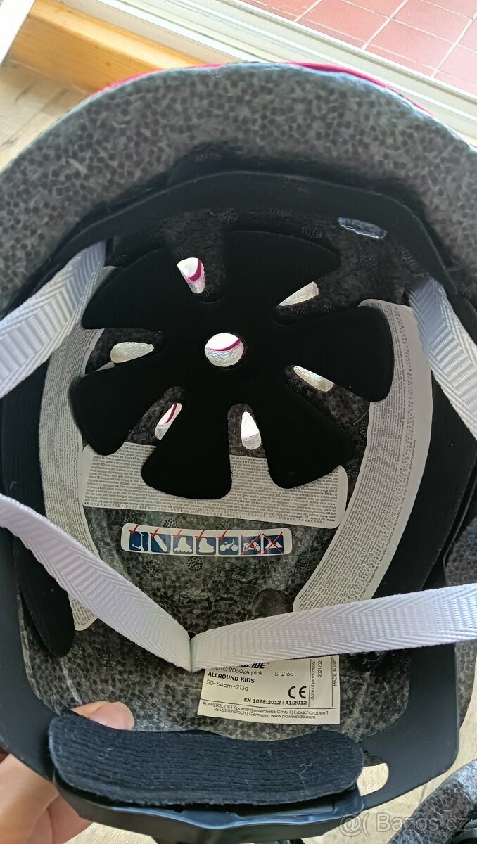 Inline helma Powerslide S růžová a černá - 6