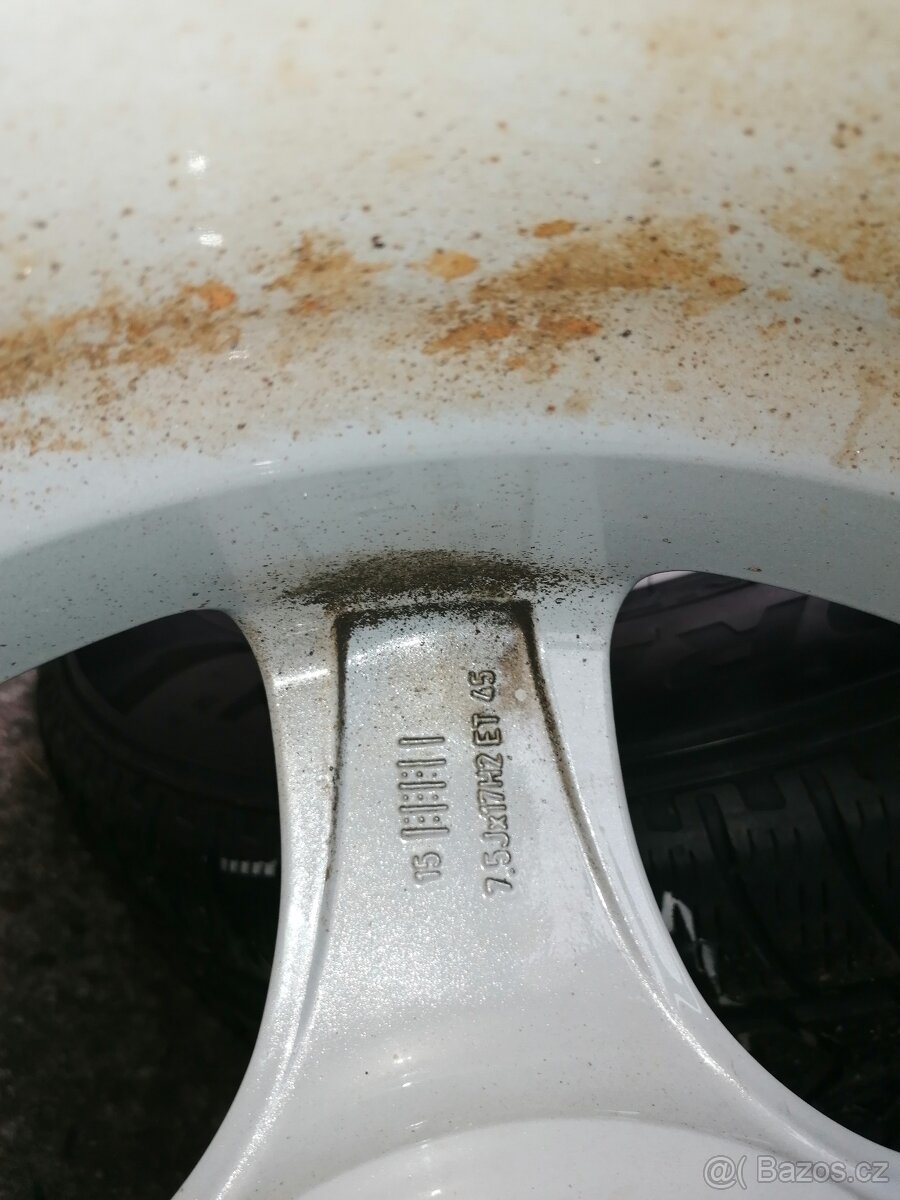 Alu disky 5x108 7,5Jx17 ET45 Ronal + 225/65 R17 5-6 mm - 6