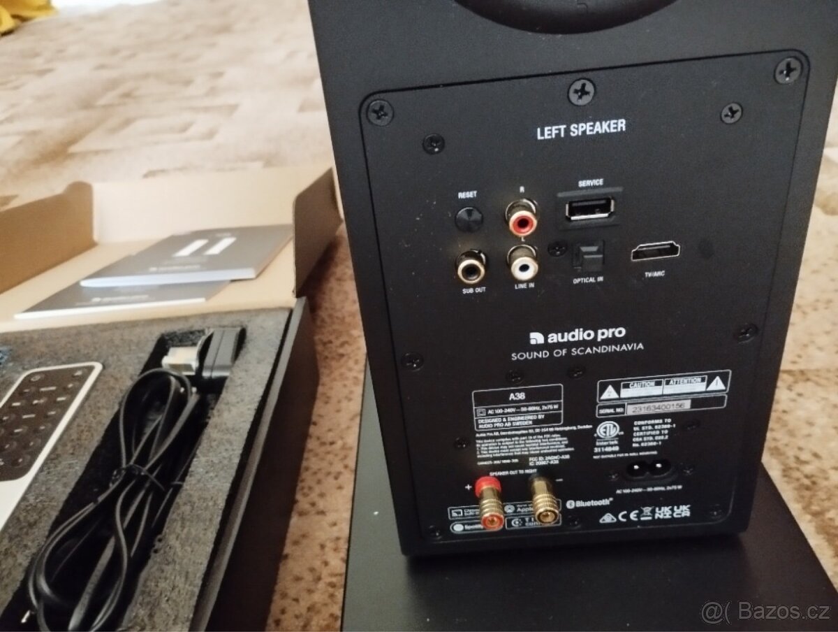 Prodám aktivní sloupové reprobedny Audio Pro a38 - 6