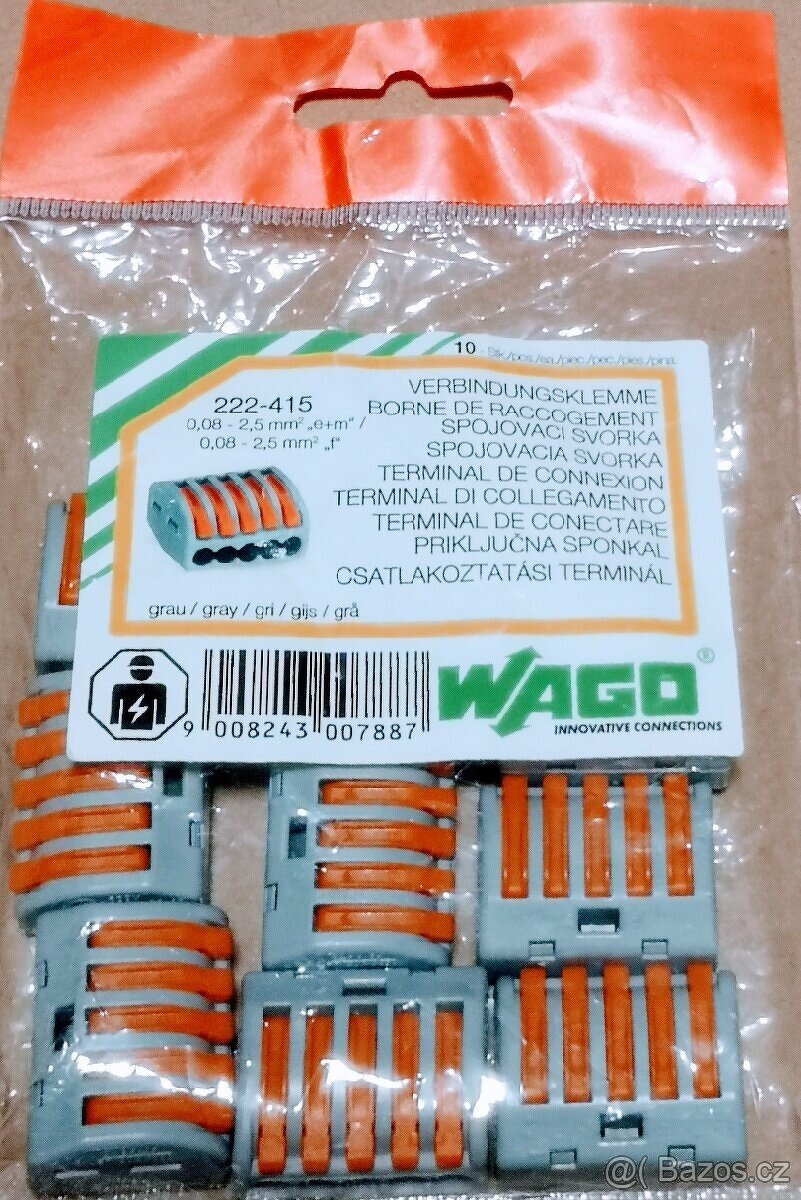 Wago svorky, 14 druhů, 2,2kč/ks 4,4kč/ks,... - 6