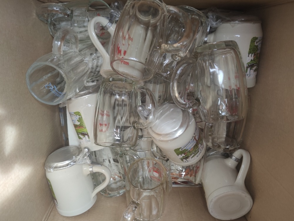 Pivni sklo, krgl krygle pullitr pullitry krug krüge Nemecko - 6