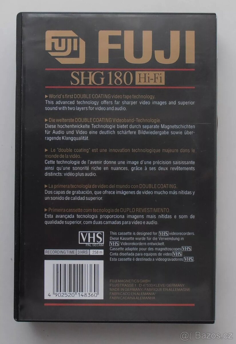 Špičkové profesionálne nové S-VHS, VHS videokazety FUJI - 6