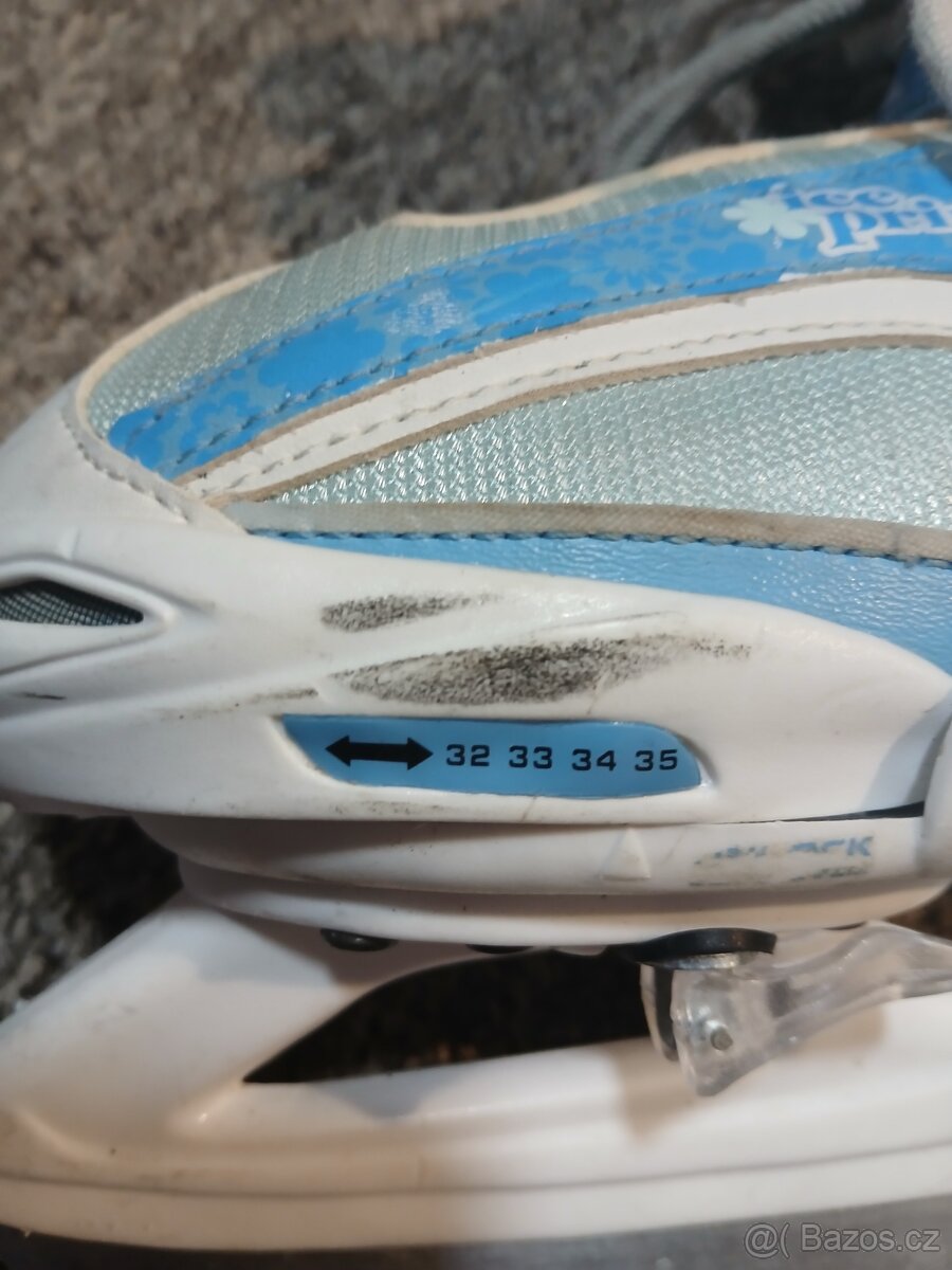 Dětské lední brusle s upravitelnou velikostí 32-35 - 6