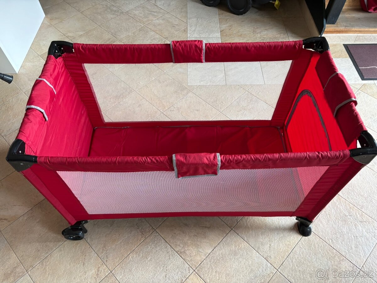 Cestovní dětská postýlka Koelstra – červená - 6