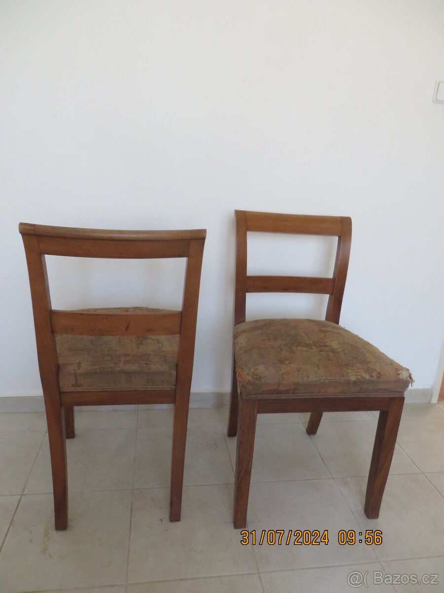 2 Židle Biedermeier na renobvace - 6
