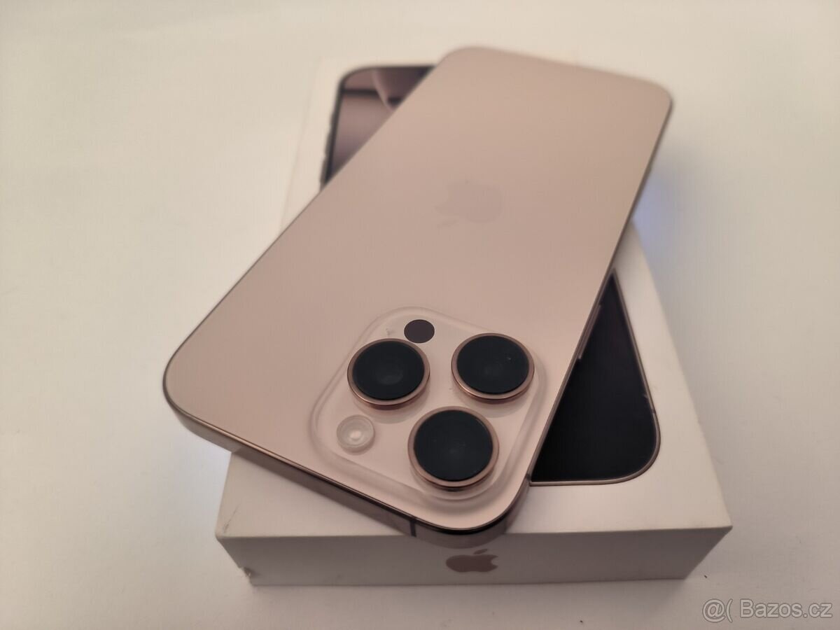 apple iphone 16 PRO MAX 256gb Desert Titanium / Batéria 94% - 6