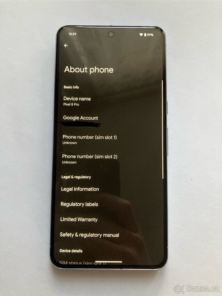 Google Pixel 8 Pro 12 / 128 GB TOP stav + příslušenství - 6