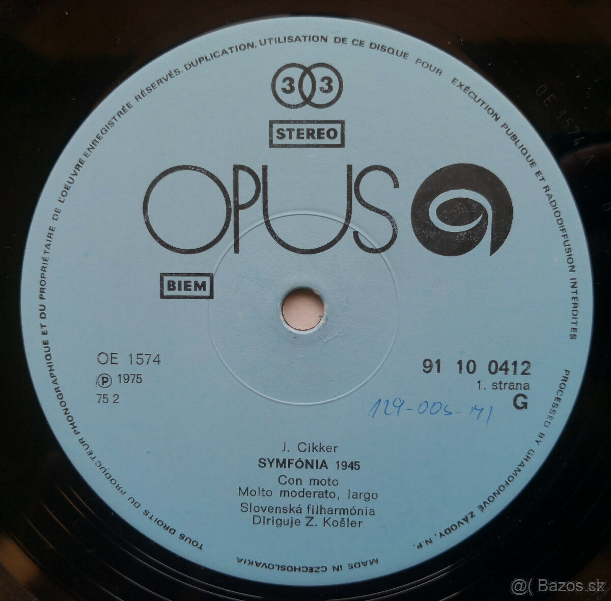 LP Ján Cikker, Slovenská Filharmónia, Zdeněk Košler - Symfó - 6