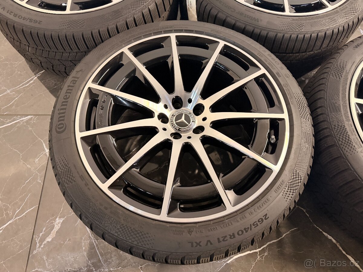 Original alu kola zimní Mercedes Benz EQS & 53 AMG r21 - 6