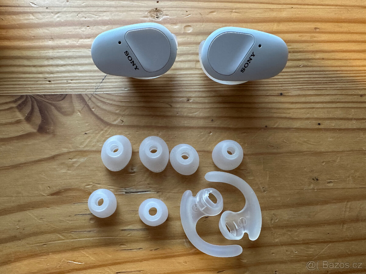 Bezdrátová sluchátka SONY WF-SP800N bílá - 6