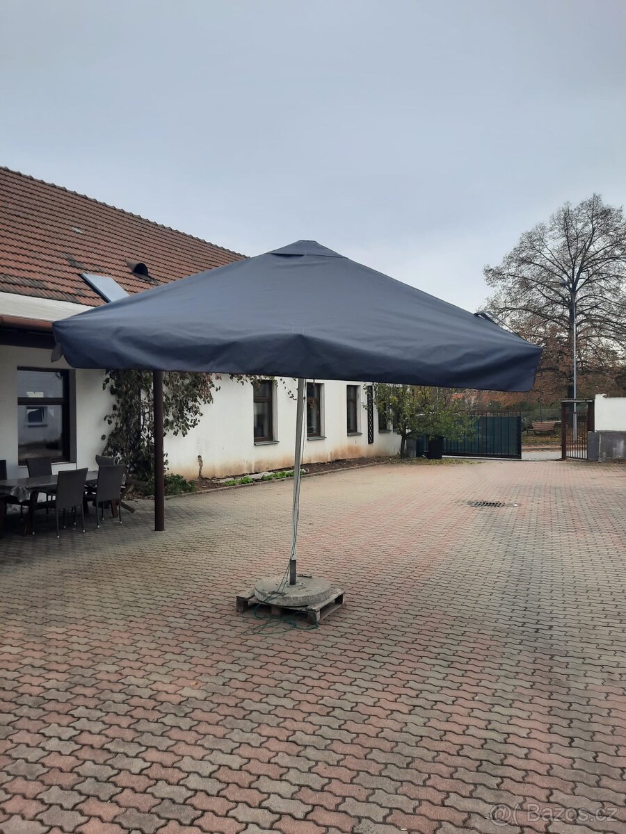 Potah na hospodský slunečník - dvojitá stříška - 6