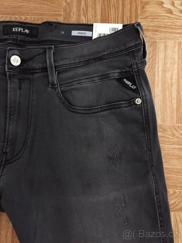 panske dziny, rifle REPLAY Hyperflex velkost W34 L30 - 6