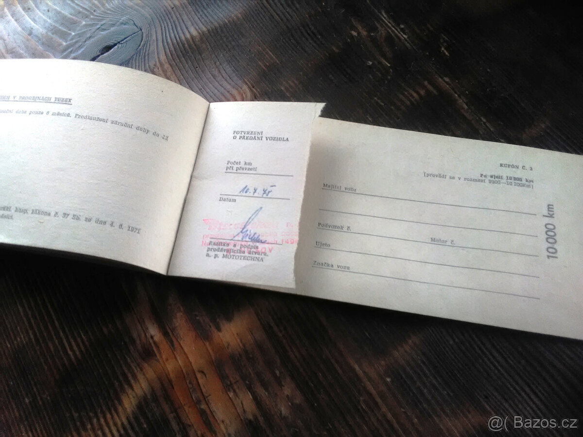 Nové zástěrky VAZ a servisní knížka - 6
