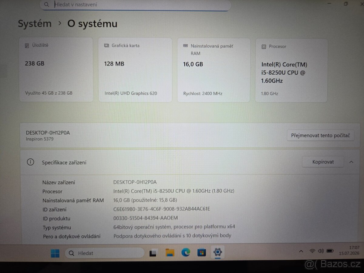 Notebook Dell Inspiron 13 5379 2v1 - 6