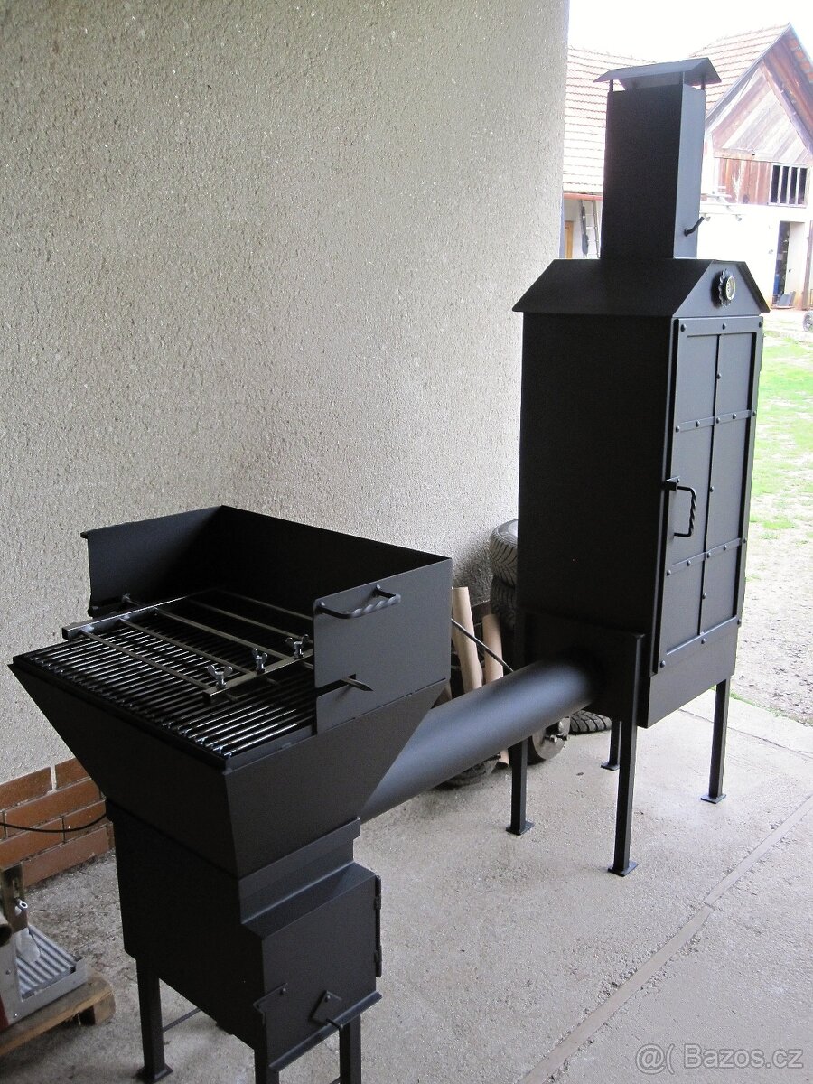 Topeniště k udírně + grilovací nástavba - 6