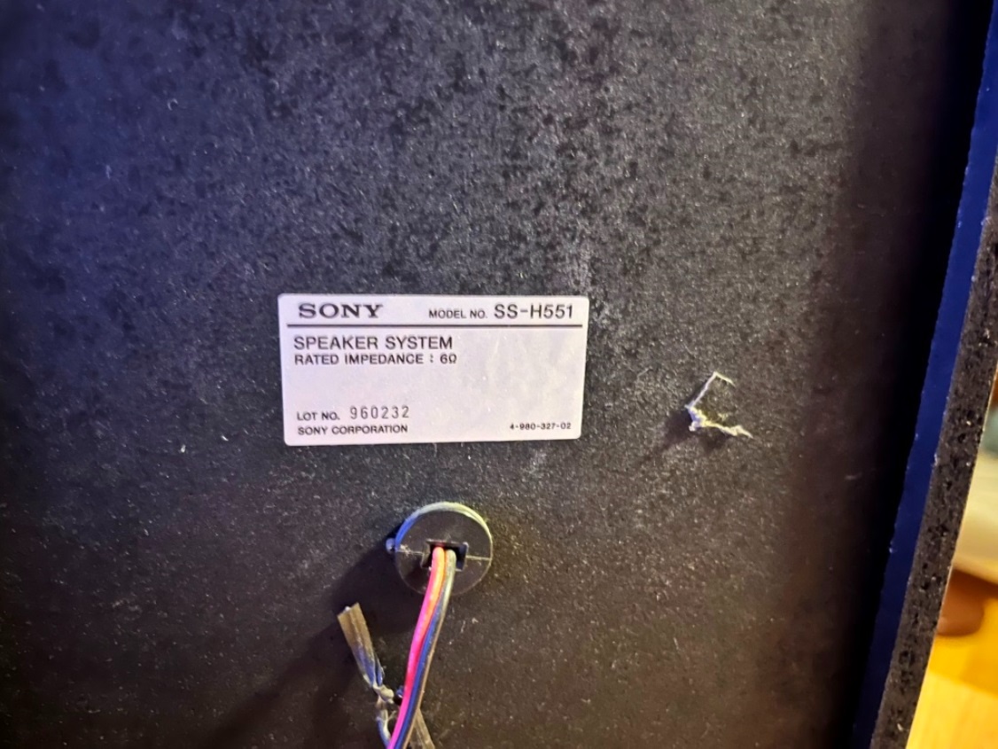 Věž SONY HCD-H551 - Repro SS-H551 - 6