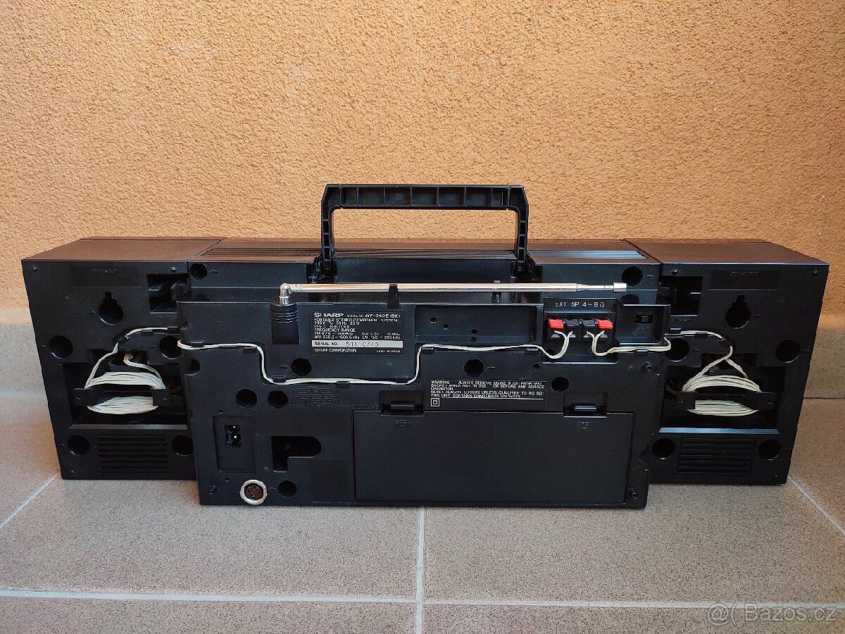 PORTABLE STEREO COMPONENT SYSTEM SHARP WF-340E(BK). - 6