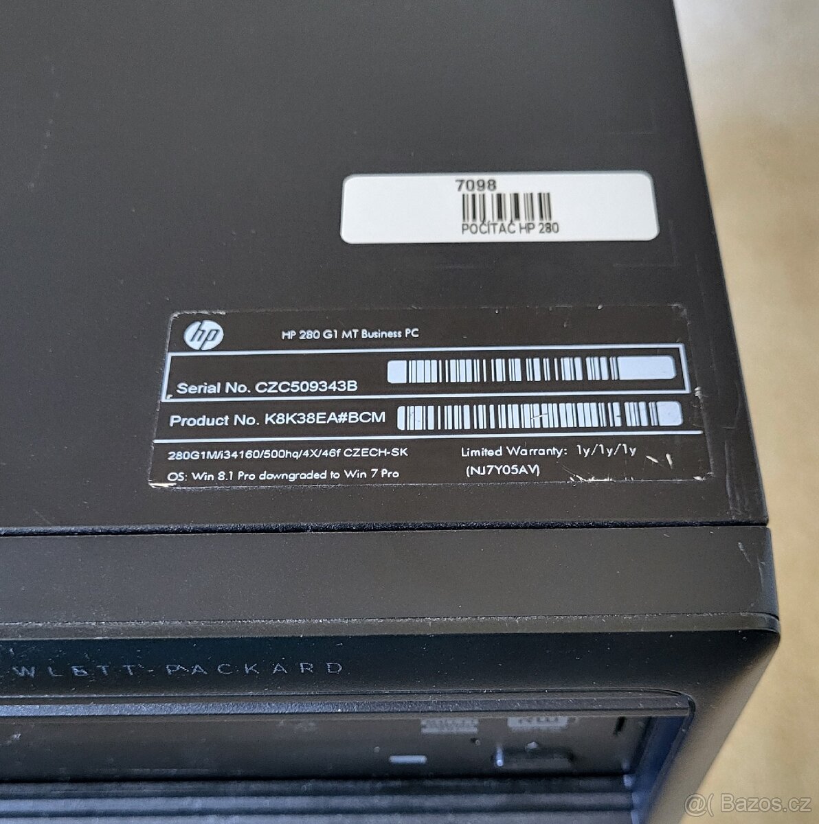 Stolní počítač - HP 280 G1 MT PC - 6