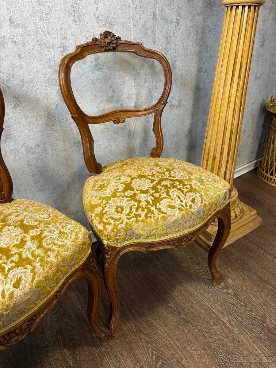 Starožitné čalouněné židle (142004) - 6