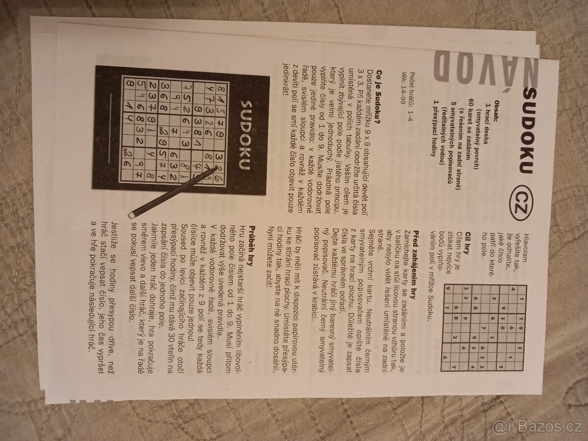 Sudoku - stolní hra - 6