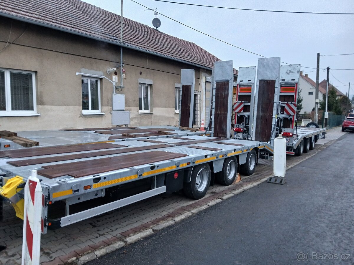 Přívěs na kompresor vrtná souprava CAT Volvo - 6