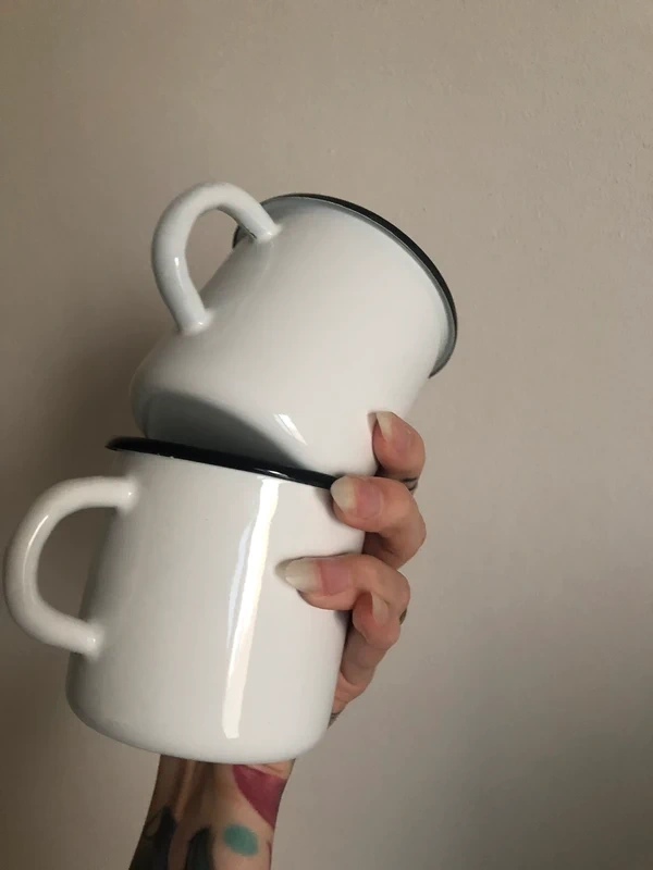 2 plechové hrnky - 6