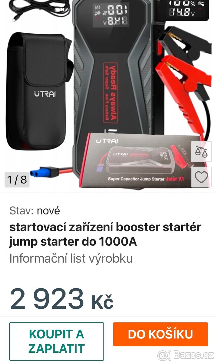 Startovací zdroj -capacitor jump start - 6