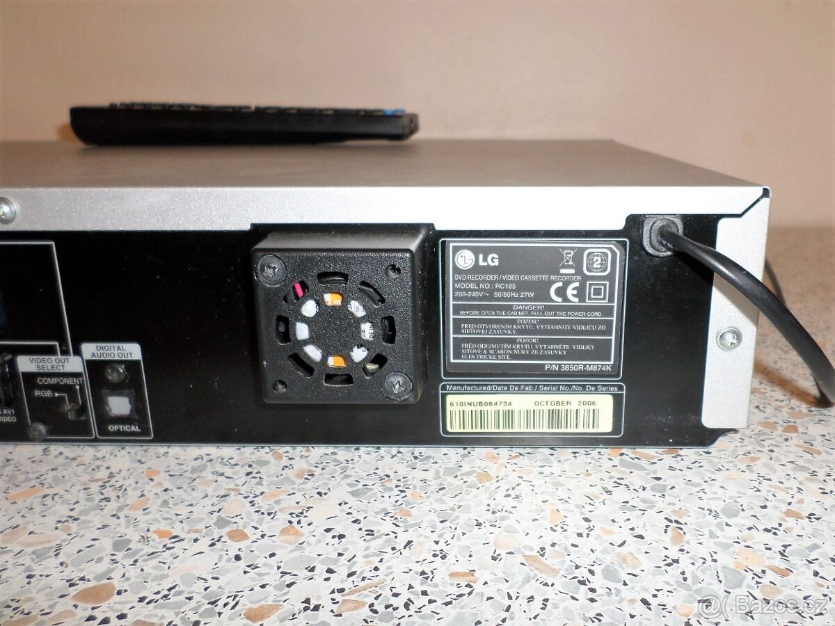 VHS-DVD rekordér LG RC185 - 6
