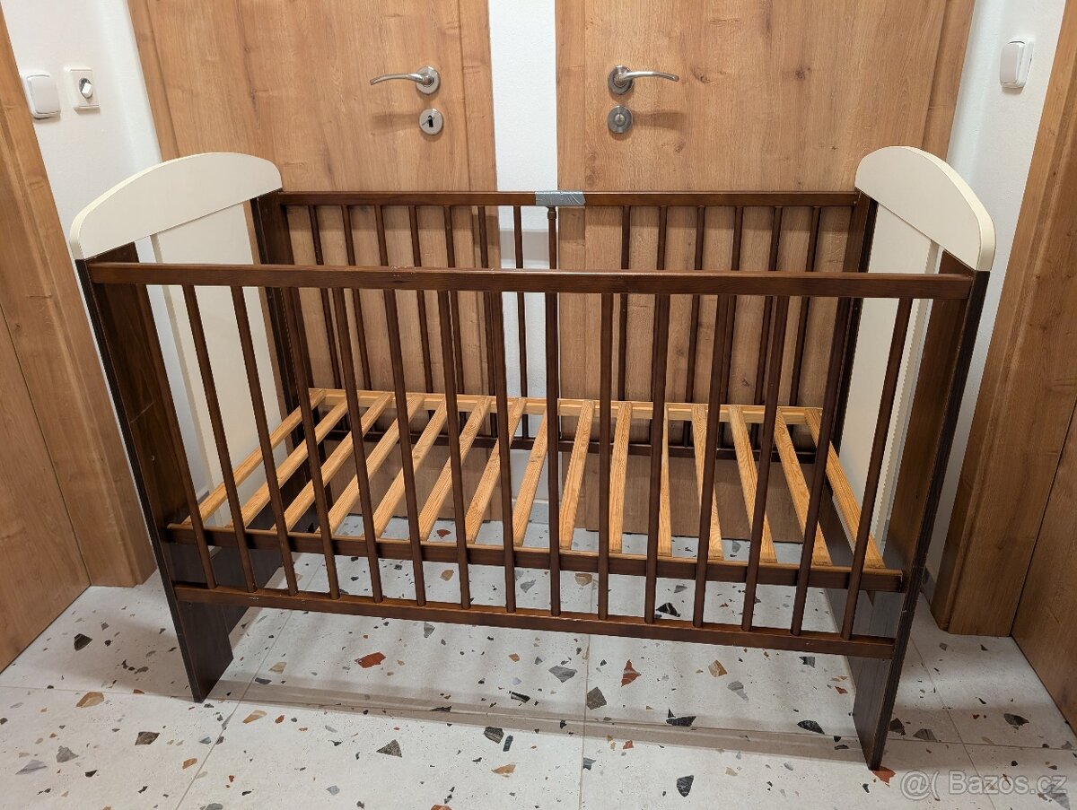 Dětská postýlka dřevěná 120x60 cm - 6