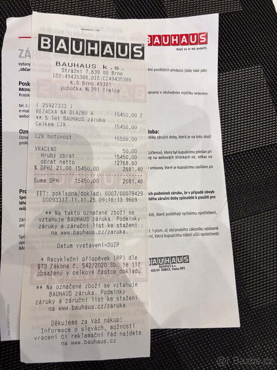 Prodam řezačku na obklady a dlaždice sheppach FS4700 - 6