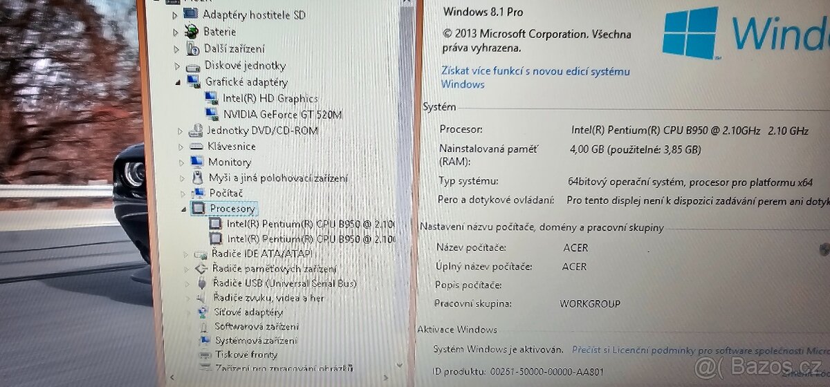 Notebook Acer + příslušenství - 6