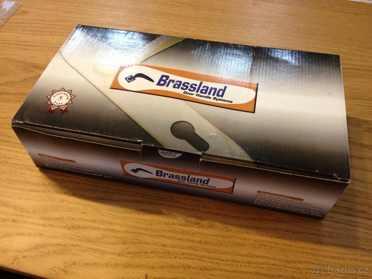 Dveřní klika / kování, odstín antik, rozteč 72mm /15ks - 6